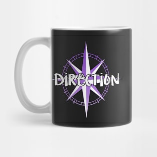 Direction Typography Design- Purple Mug